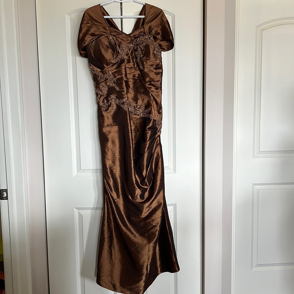 NWOT Brown Gown/Dress